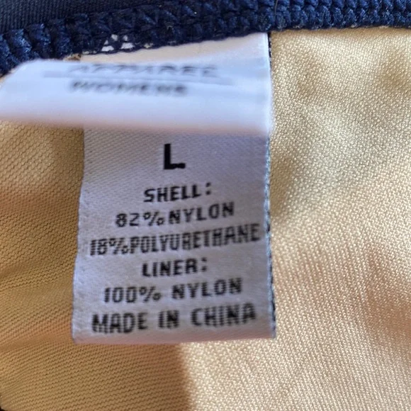 RARE NEW CHICAGO BEARS WOMEN’S BIKINI SWIM TOP LICENSED DK BLUE & LOGO SZ LARGE - Picture 6 of 6